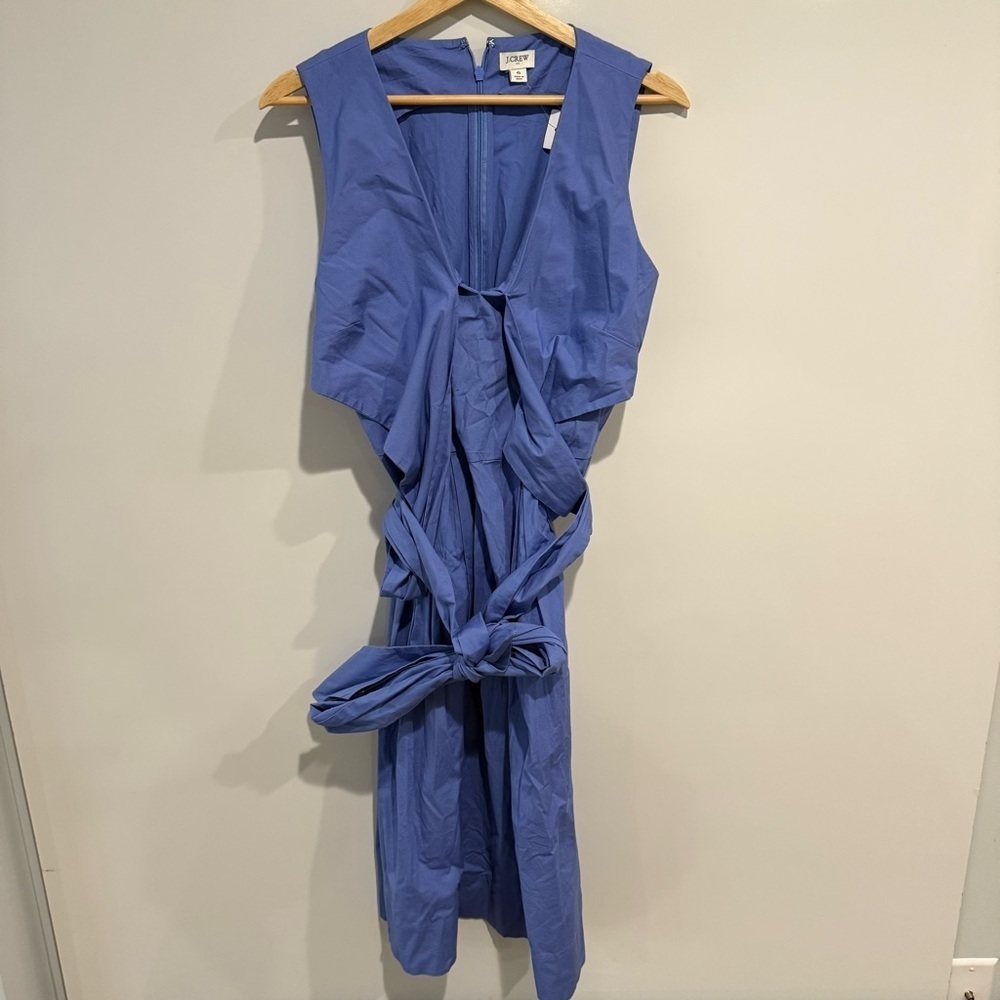 NWT JCrew V-neck wrap midi dress - Picture 4 of 9